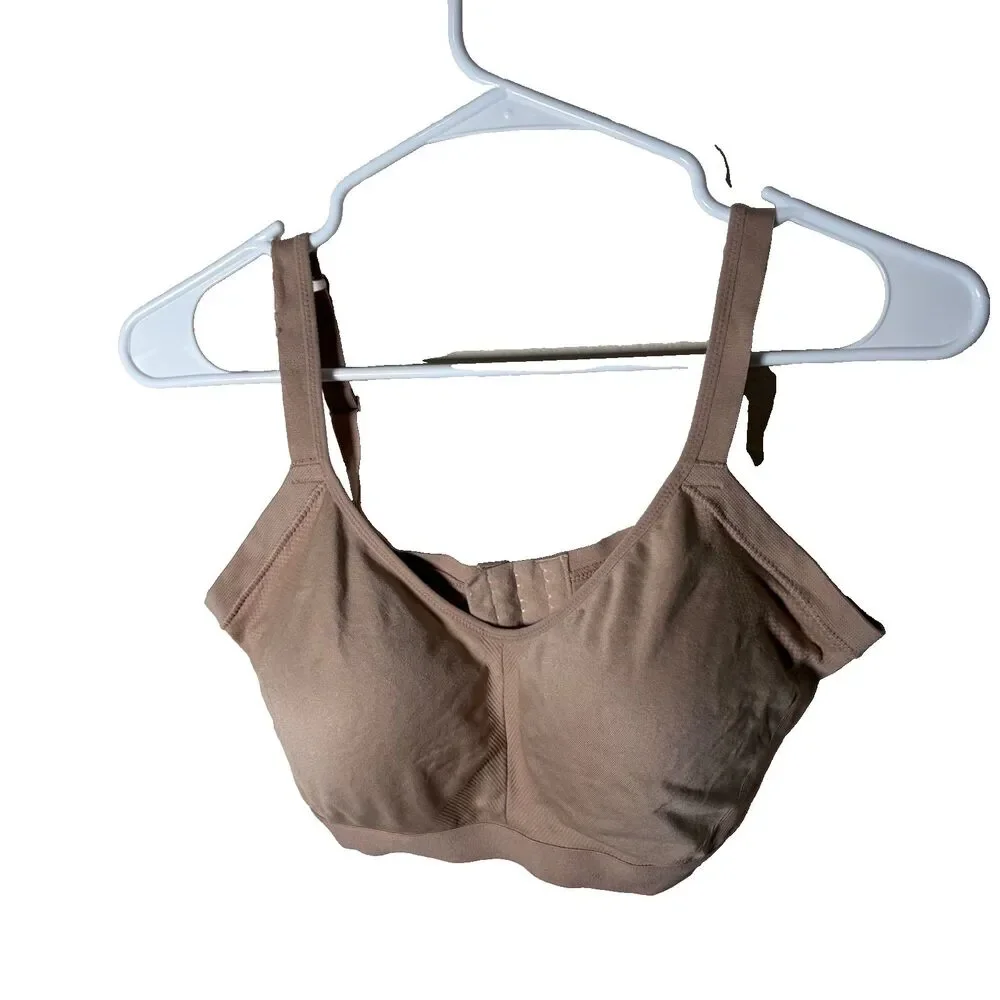 Warner's Bra Women's Large Beige Wireless Adjustable Padded